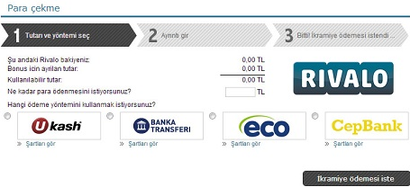 rivola para cekme