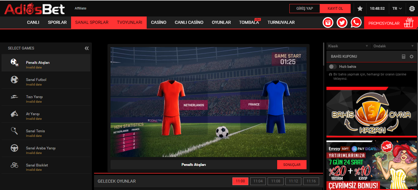 Adiosbet Canlı Bahis