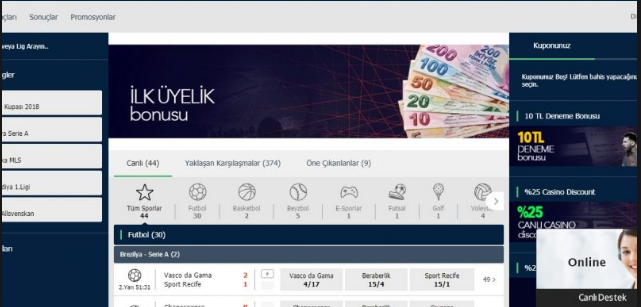 Vegabet 10 Tl Bedava Bahis Bonusu