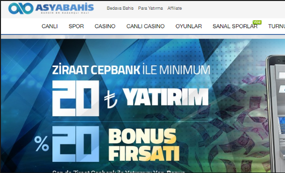 Asyabahis 20 Tl Bedava Bahis Bonusu